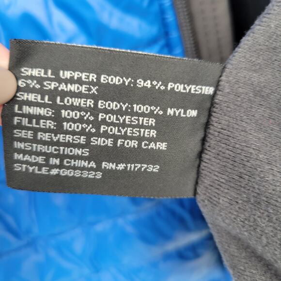 Gerry Men's Small Pursuit Hybrid Breathable 2 Layer Softshell Jacket Blue Black - Picture 6 of 7